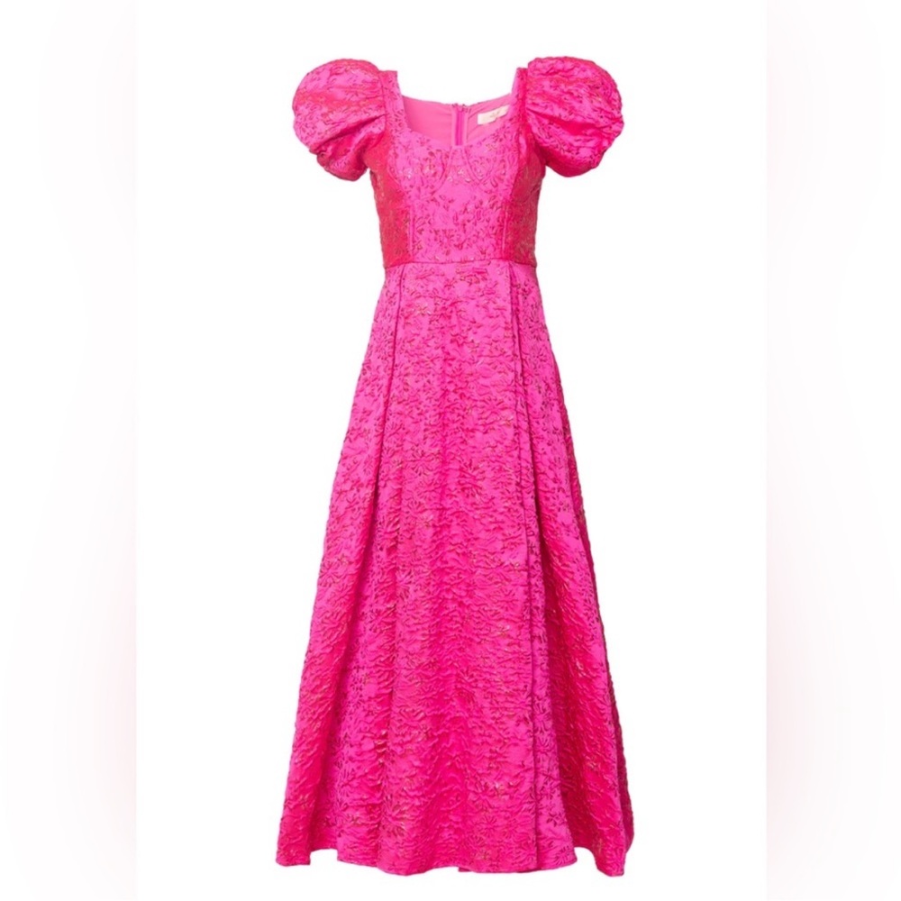 Ivy City Portia Dress in Pink Jacquard - 26W - Picture 4 of 5